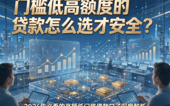 门槛低高额度的贷款怎么选才安全？2026年必看的高额低门槛借款口子深度解析