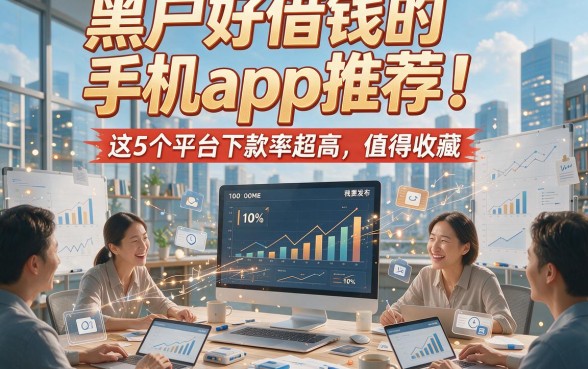 黑户好借钱的手机app推荐！这5个平台下款率超高，值得收藏
