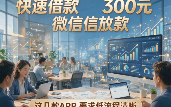 快速借款300元微信放款，这几款APP要求低流程清晰