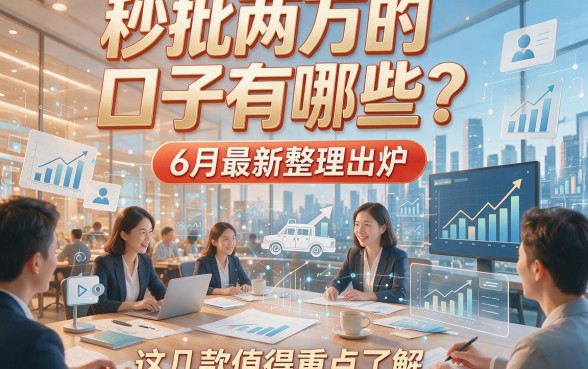 秒批两万的口子有哪些？6月最新整理出炉，这几款值得重点了解！