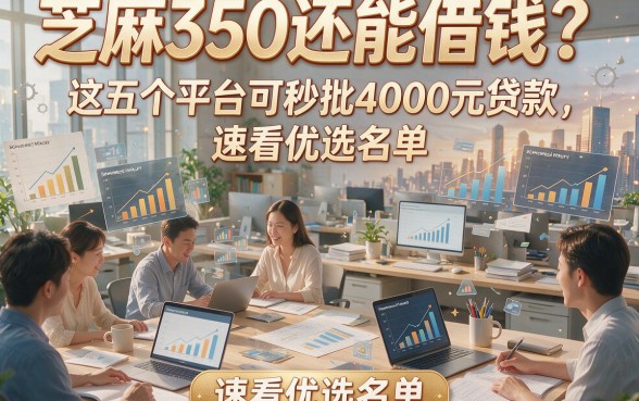 芝麻350还能借钱？这五个平台可秒批4000元贷款，速看优选名单！