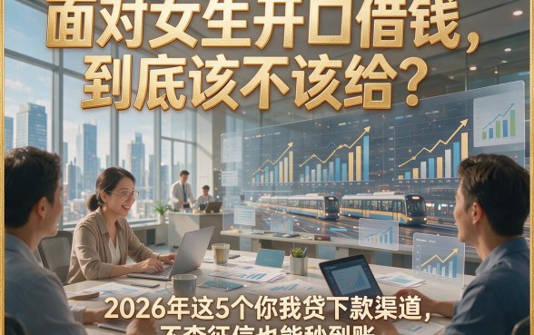 面对女生开口借钱，到底该不该给？2026年这5个你我贷下款渠道，不查征信也能秒到账