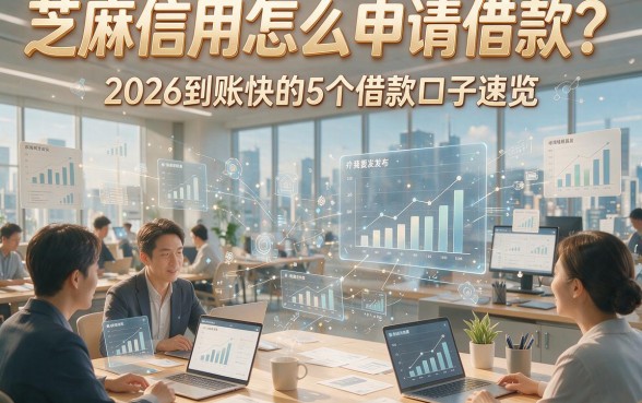 芝麻信用怎么申请借款？2026到账快的5个借款口子速览