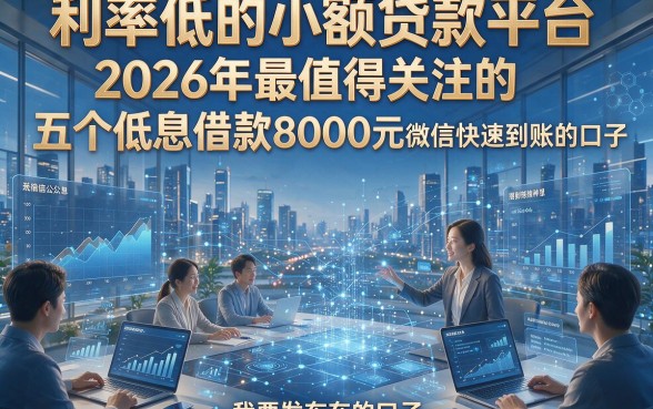 利率低的小额贷款平台，2026年最值得关注的五个低息借款8000元微信快速到账的口子