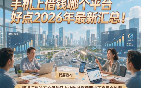 手机上借钱哪个平台好点2026年最新汇总！顺道汇集这五个借款马上放款对资质要求不高平台推荐