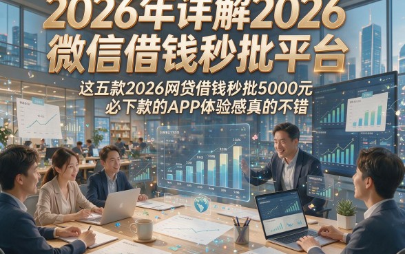 2026年详解2026微信借钱秒批平台，这五款2026网贷借钱秒批5000元必下款的APP体验感真的不错