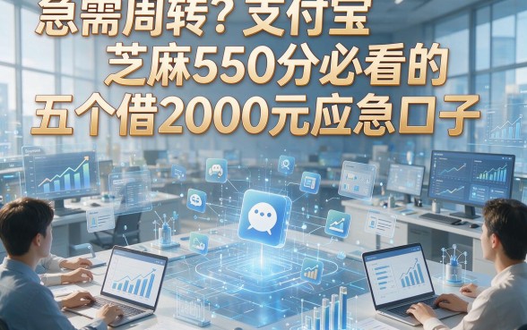 急需周转？支付宝芝麻550分必看的五个借2000元应急口子
