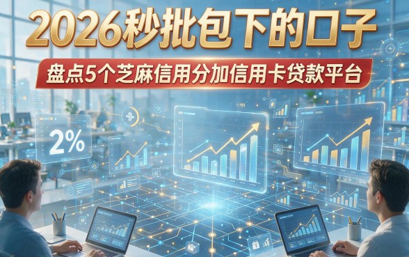 2026秒批包下的口子，盘点5个芝麻信用分加信用卡贷款平台