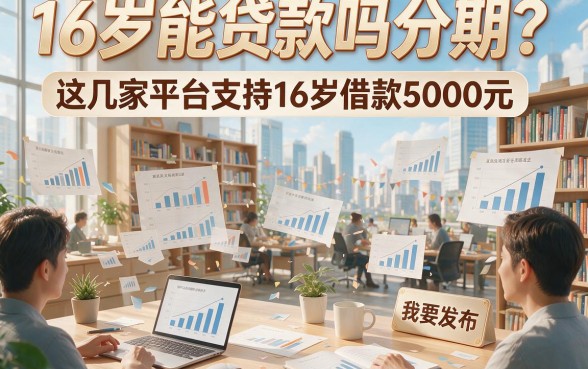 16岁能贷款吗分期？这几家平台支持16岁借款5000元