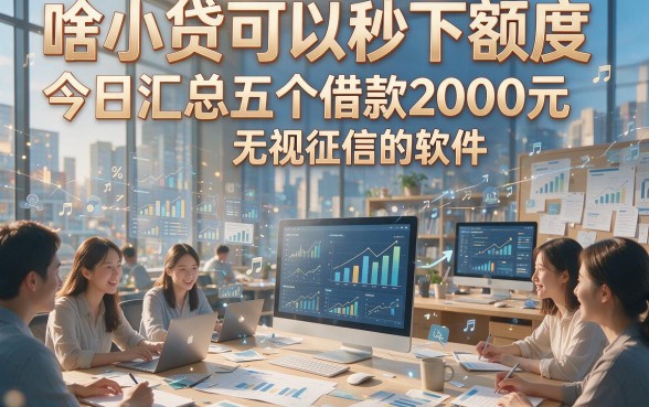 啥小贷可以秒下额度，今日汇总五个借款2000元无视征信的软件