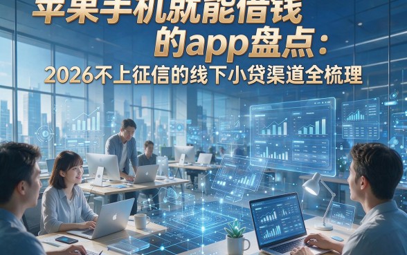 苹果手机就能借钱的app盘点：2026不上征信的线下小贷渠道全梳理