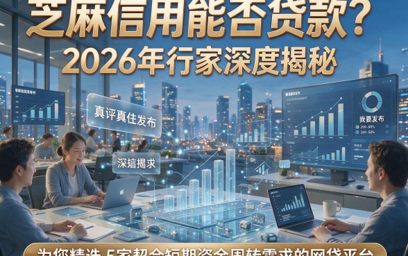 芝麻信用能否贷款？2026年行家深度揭秘，为您精选5家契合短期资金周转需求的网贷平台