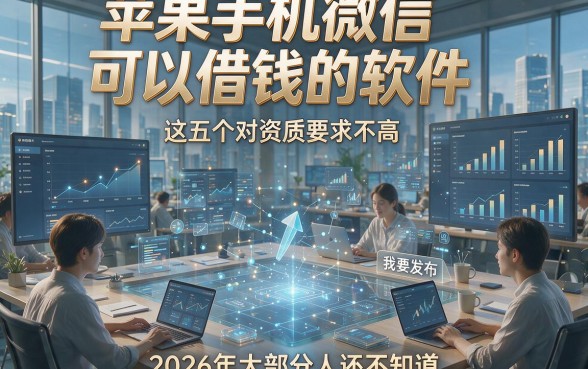 苹果手机微信可以借钱的软件，这五个对资质要求不高，2026年大部分人还不知道