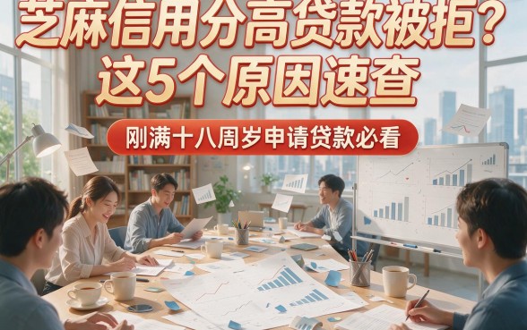 芝麻信用分高贷款被拒？这5个原因速查，刚满十八周岁申请贷款必看！