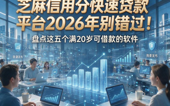芝麻信用分快速贷款平台2026年别错过！盘点这五个满20岁可借款的软件