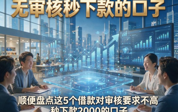 无审核秒下款的口子，顺便盘点这5个借款对审核要求不高秒下款2000的口子
