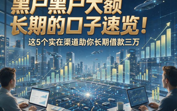 黑户黑户大额长期的口子速览！这5个实在渠道助你长期借款三万