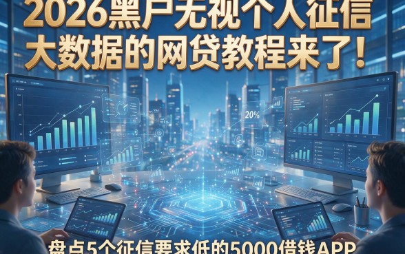 2026黑户无视个人征信大数据的网贷教程来了！盘点5个征信要求低的5000借钱APP