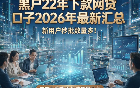 黑户22年下款网贷口子2026年最新汇总，新用户秒批数量多！，本文为您隆重优选这五个黑户贷款平台！