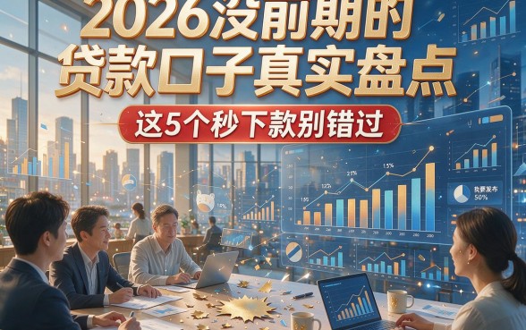 2026没前期的贷款口子真实盘点，这5个秒下款别错过！