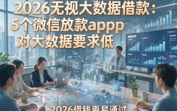 2026无视大数据借款：5个微信放款app对大数据要求低，2026借钱更易通过