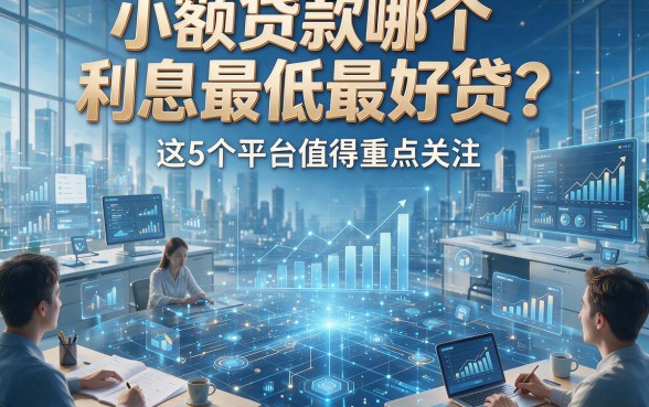小额贷款哪个利息最低最好贷？这5个平台值得重点关注！