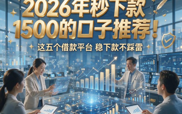 2026年秒下款1500的口子推荐！这五个借款平台稳下款不踩雷