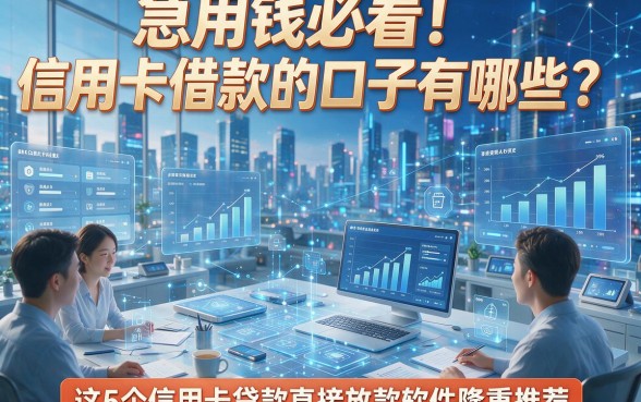 急用钱必看！信用卡借款的口子有哪些？这5个信用卡贷款直接放款软件隆重推荐