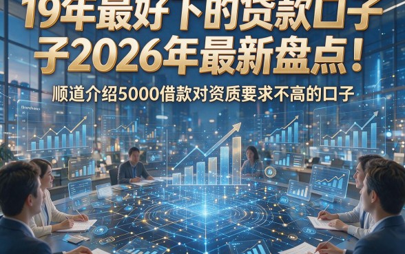 19年最好下的贷款口子2026年最新盘点！顺道介绍5000借款对资质要求不高的口子