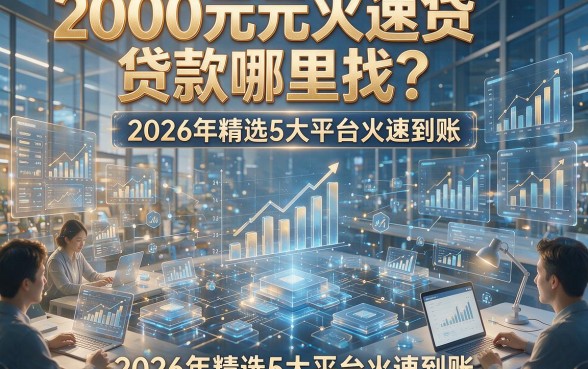 2000元火速贷款哪里找？2026年精选5大平台火速到账