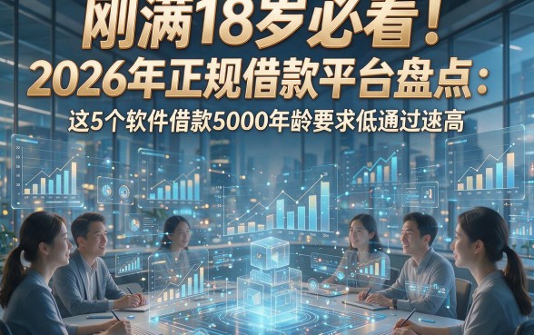 刚满18岁必看！2026年正规借款平台盘点：这5个软件借款5000年龄要求低通过率高