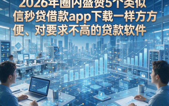 2026年圈内盛赞5个类似信秒贷借款app下载一样方便、对要求不高的贷款软件