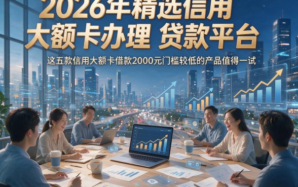 2026年精选信用大额卡办理 贷款平台，这五款信用大额卡借款2000元门槛较低的产品值得一试