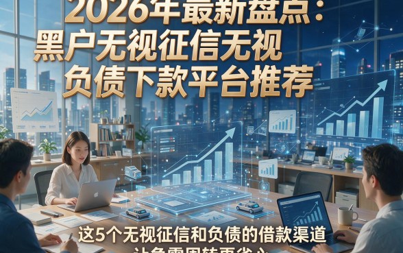 2026年最新盘点：黑户无视征信无视负债下款平台推荐，这5个无视征信和负债的借款渠道让急需周转更省心