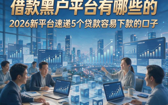 借款黑户平台有哪些的，2026新平台速递5个贷款容易下款的口子