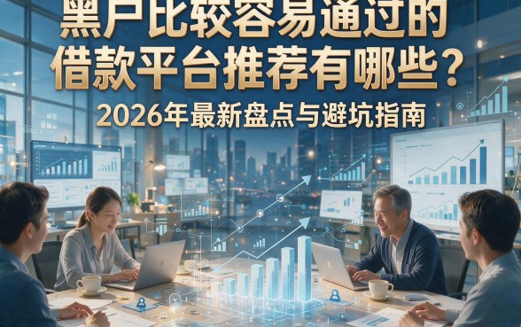 黑户比较容易通过的借款平台推荐有哪些？2026年最新盘点与避坑指南