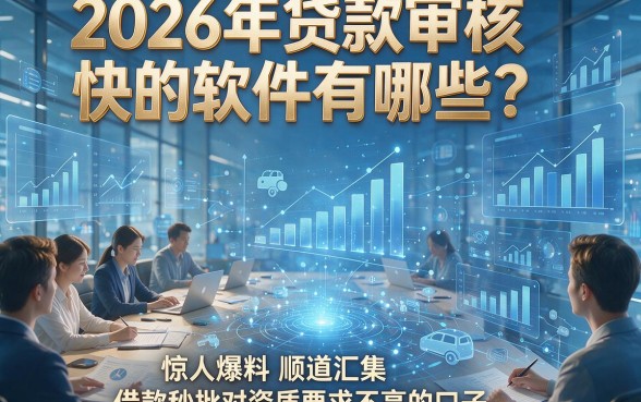 2026年贷款审核快的软件有哪些？惊人爆料顺道汇集五个借款秒批对资质要求不高的口子
