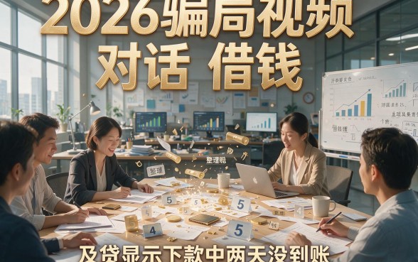 2026骗局视频对话借钱，整理5个及贷显示下款中两天没到账