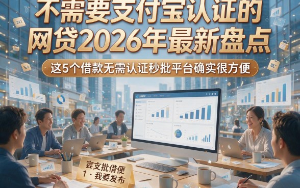 不需要支付宝认证的网贷2026年最新盘点，这5个借款无需认证秒批平台确实很方便