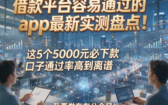 借款平台容易通过的app最新实测盘点！这5个5000元必下款口子通过率高到离谱