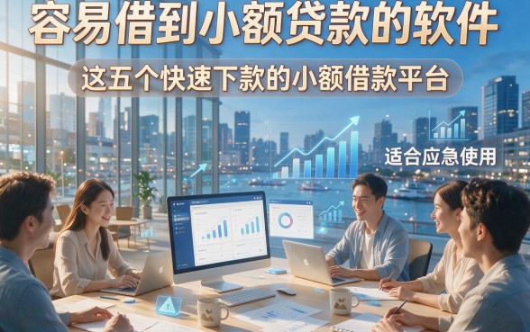 容易借到小额贷款的软件，这五个快速下款的小额借款平台适合应急使用