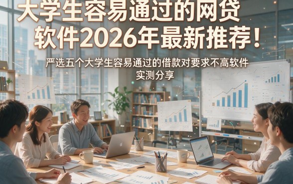 大学生容易通过的网贷软件2026年最新推荐！严选五个大学生容易通过的借款对要求不高软件实测分享