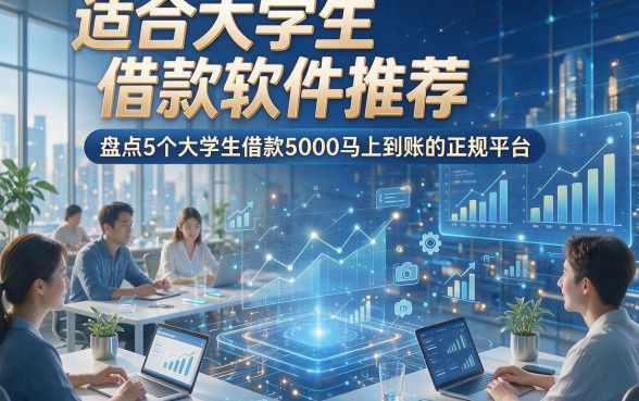 适合大学生借款软件推荐，盘点5个大学生借款5000马上到账的正规平台