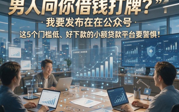 男人向你借钱打牌？这5个门槛低、好下款的小额贷款平台要警惕！
