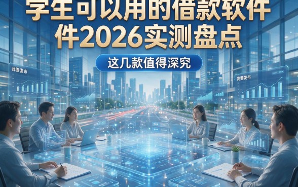 学生可以用的借款软件2026实测盘点，这几款值得深究！