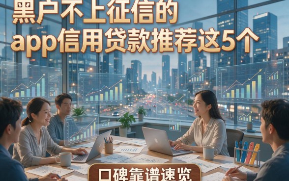 黑户不上征信的app信用贷款推荐这5个，口碑靠谱速览！