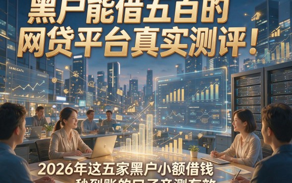 黑户能借五百的网贷平台真实测评！2026年这五家黑户小额借钱秒到账的口子亲测有效