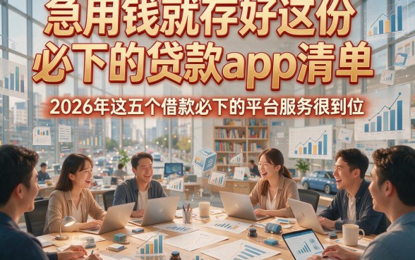 急用钱就存好这份必下的贷款app清单，2026年这五个借款必下的平台服务很到位