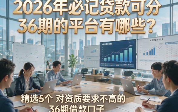 2026年必记贷款可分36期的平台有哪些？精选5个对资质要求不高的36期借款口子