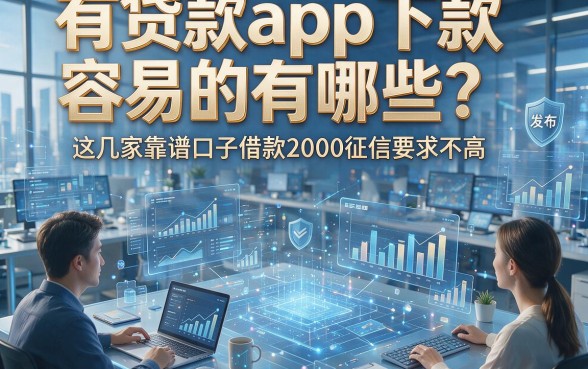 有贷款app下款容易的有哪些？这几家靠谱口子借款2000征信要求不高